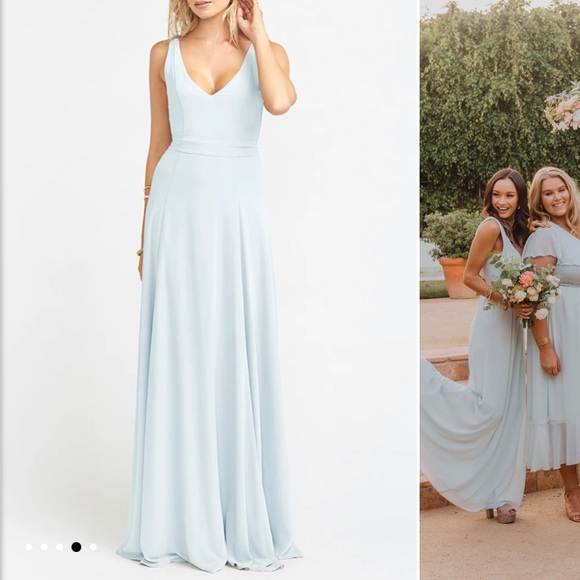 Show Me Your MuMu Dresses & Skirts - NWT Icy Blue Jenn Maxi Dress